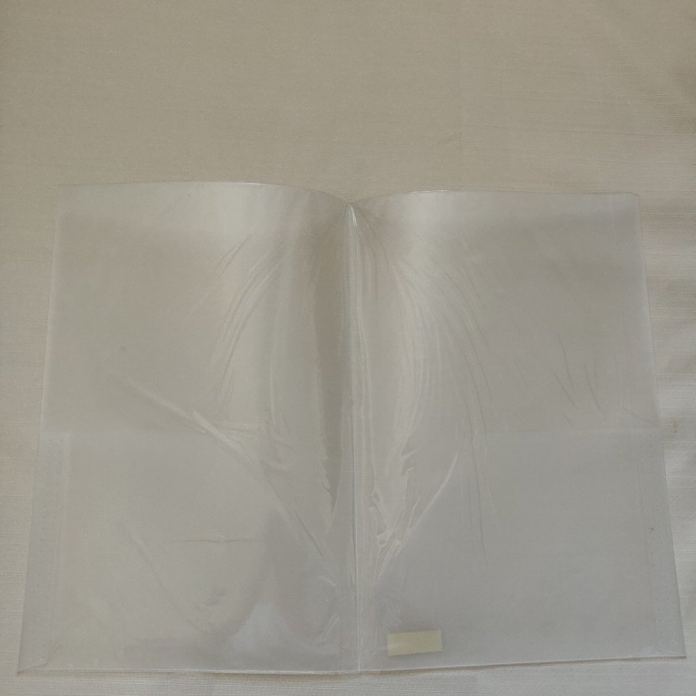 Clear F4 Two Pockets Folder Brand New